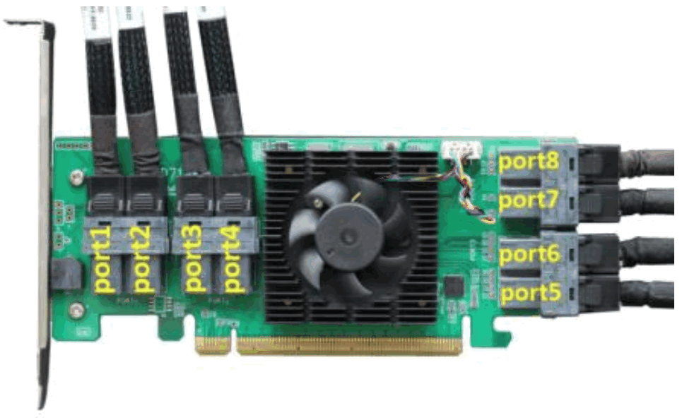 HighPoint Technologies R1180 Port to PCIe 30 x16 NVMe HBA Controller - fig 3