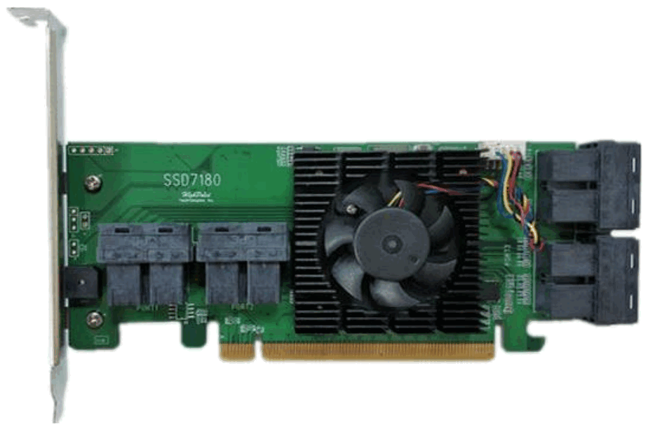 HighPoint Technologies R1180 Port to PCIe 30 x16 NVMe HBA Controller