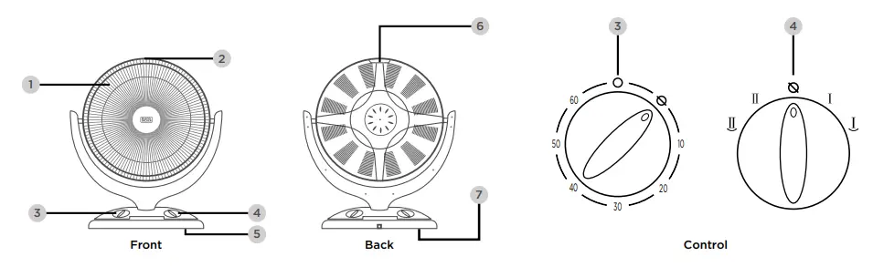 BLACK DECKER BHRO608 Radiant Heater - Figure 1