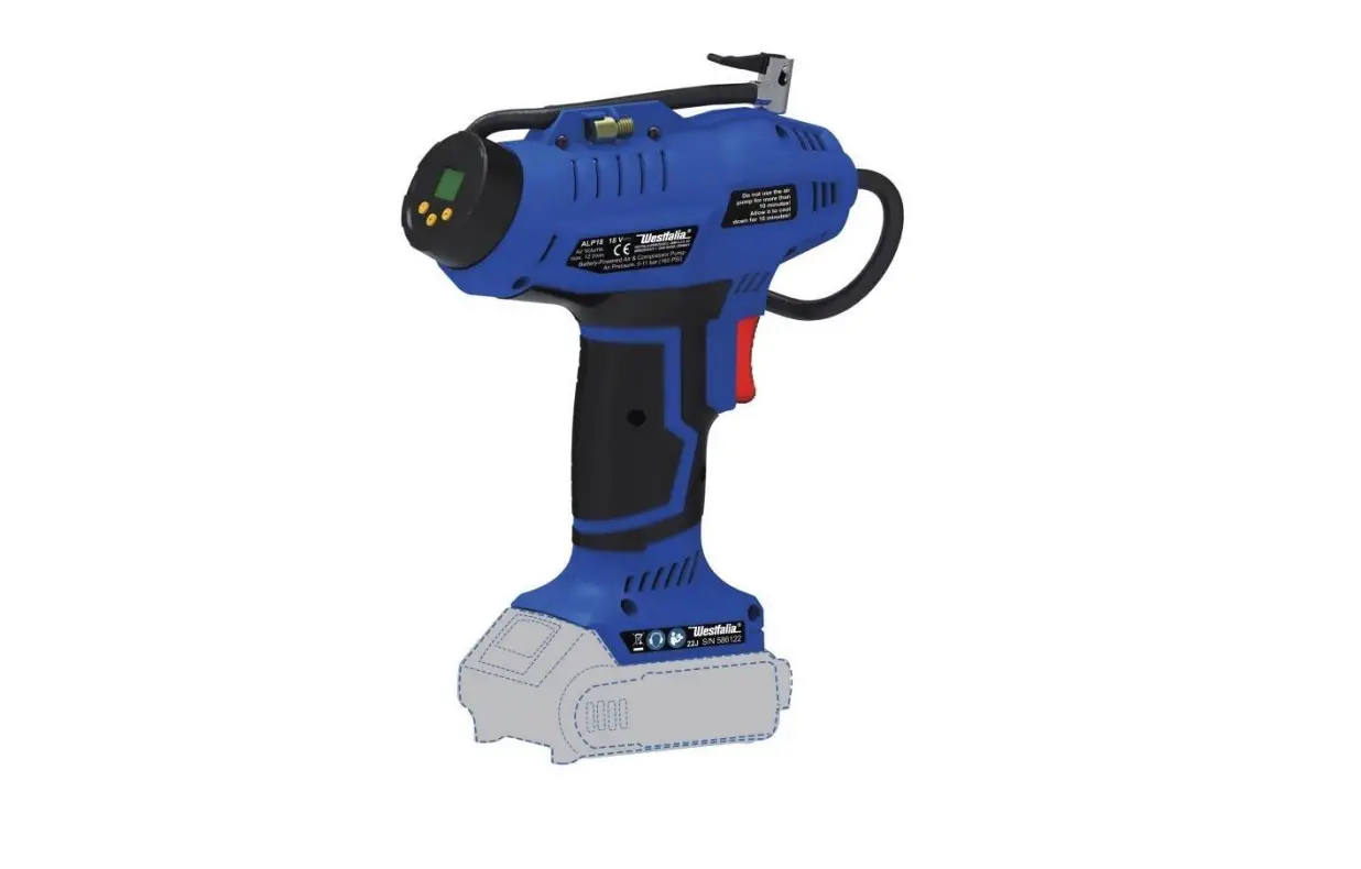 Westfalia 942812 Alp18 18 Volt Battery-powered Air And Compressor Pump Instruction Manual Westfalia 942812 Alp18 18 Volt Battery-powered Air And Compressor Pump Instruction Manual