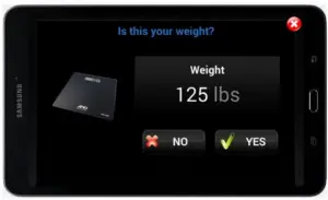 Weight display icon