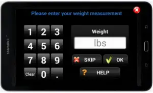 Weight display icon
