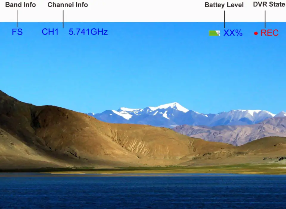 Fat Shark FSV1132 Scout FPV Headset - Flight OSD and Controls