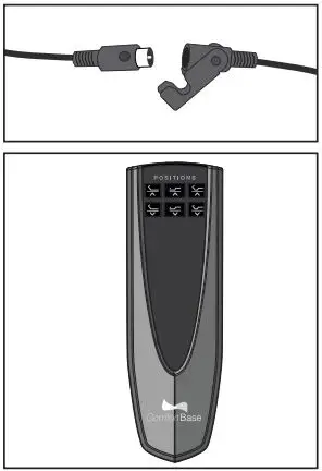 GLIDEAWAY CB1810RF-K MICA Adjustable Base Owner’s Manual - Connect the Foot motor connector cable to the Head motor connector cable