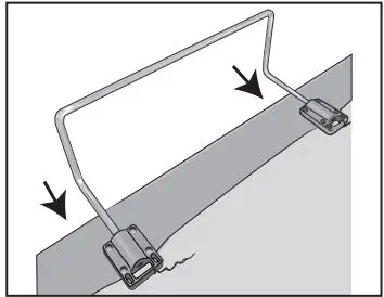 GLIDEAWAY CB1810RF-K MICA Adjustable Base Owner’s Manual - Insert the Mattress Retainer Bar upright as shown