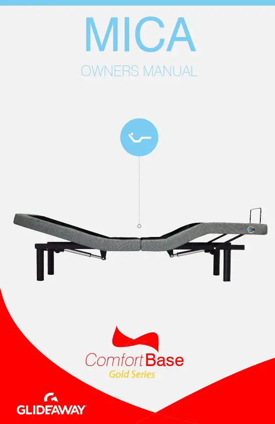 GLIDEAWAY CB1810RF-K MICA Adjustable Base Owner’s Manual
