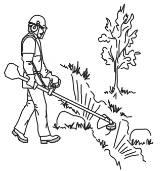 Husqvarna String Trimmer 122C-122LK-- position