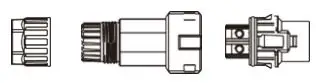 FOX-ESS 0.7-3.3kW Single Phase Inverter Installation Guide - Remove the cable nut (with rubber insert) from the back shell