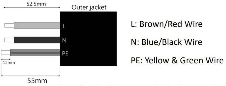 FOX-ESS 0.7-3.3kW Single Phase Inverter Installation Guide - Use the crimping pliersto trim 12mm of insulation from all wire ends