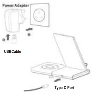Wireless Chargers Q400 ExCorn Wireless Charger Block - Con neet to Wall Adapter