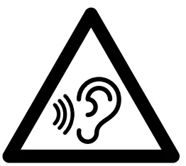 Hearing damage icon