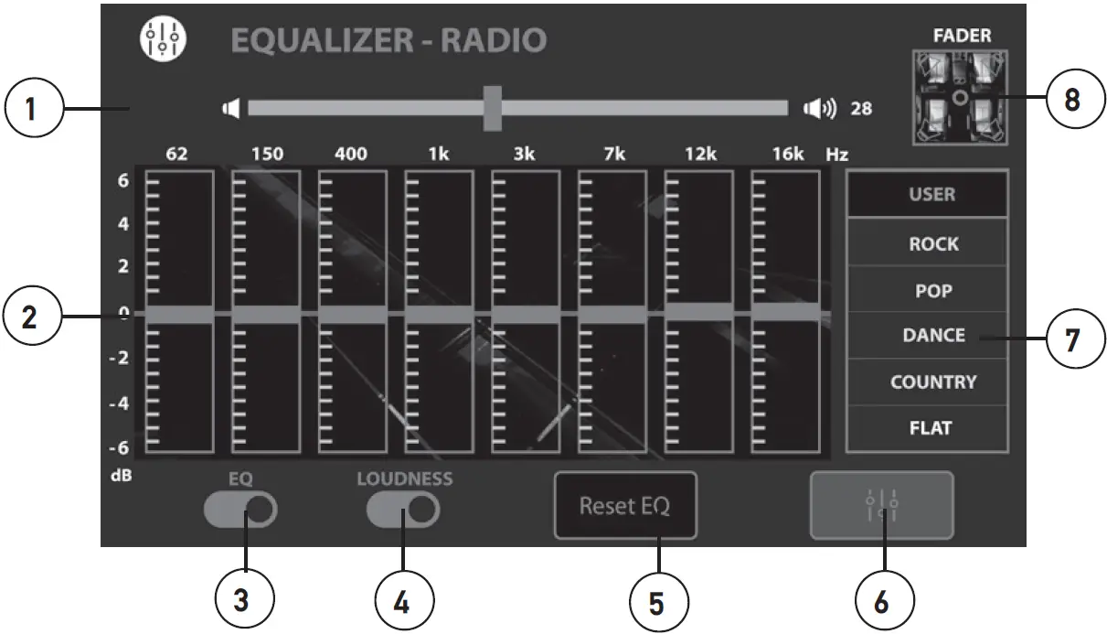 Audio Settings Equalizer
