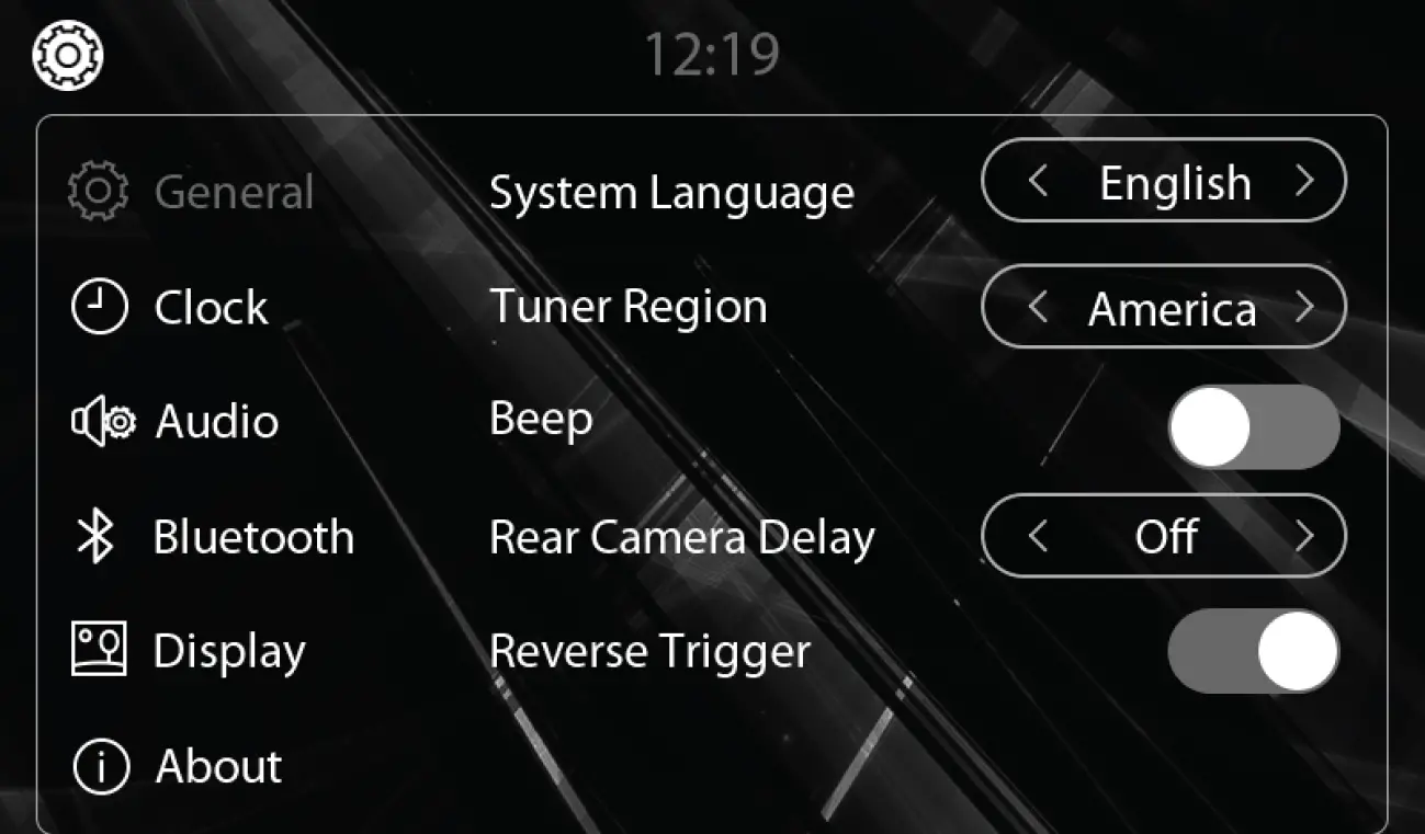 Setup Menu