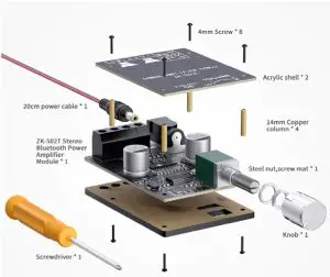FOSI AUDIO ZK-1002L Mini Bluetooth Audio Digital Amplifier Board - Product Overview4