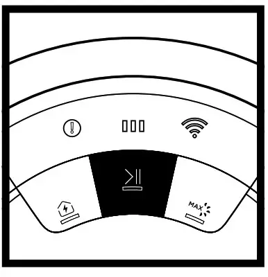 Shark 700 Series AV753 Ion Robot Vacuum Cleaner- CLEAN BUTTON
