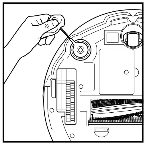 Shark 700 Series AV753 Ion Robot Vacuum Cleaner- CLEANING SIDE BRUSHES