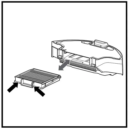 Shark 700 Series AV753 Ion Robot Vacuum Cleaner- CLEANING THE FILTER 2