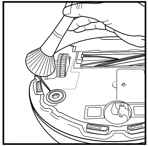Shark 700 Series AV753 Ion Robot Vacuum Cleaner- CLEANING THE WHEELS 3