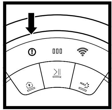 Shark 700 Series AV753 Ion Robot Vacuum Cleaner- ERROR INDICATOR