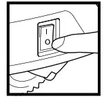 Shark 700 Series AV753 Ion Robot Vacuum Cleaner- Turn off