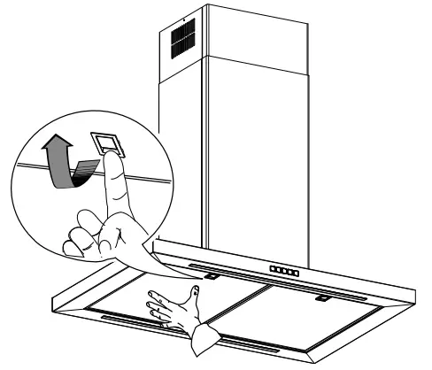 IKEA SVAVANDE Ceiling Mounted Extractor Hood Stainless Steel 90 cm - Grease filters