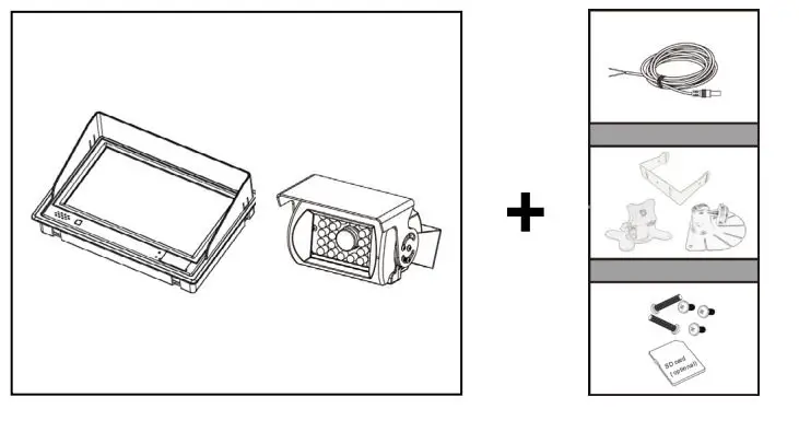 SAFE FLEET 4CH Digital Wireless Rear View Camera System fig1