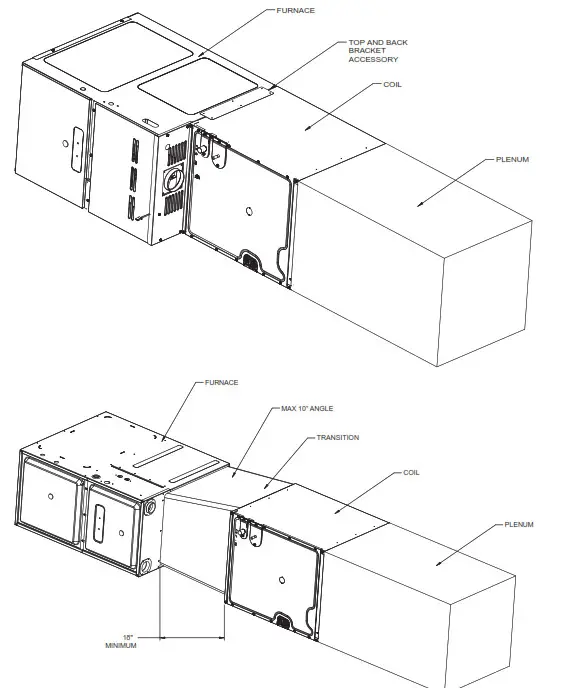 Amana IO-4003 Horizontal Two-Way Indoor Coil with Internal TXV - Duct Attachment