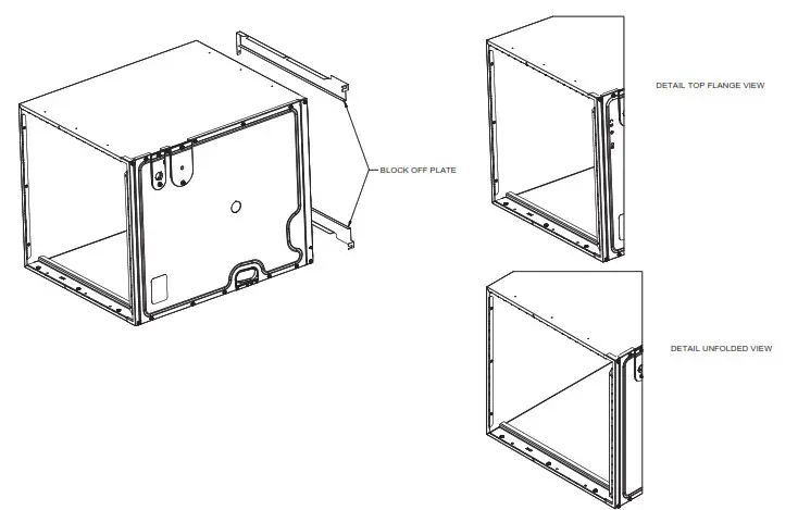 Amana IO-4003 Horizontal Two-Way Indoor Coil with Internal TXV - Filler Plates