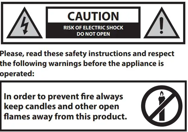 SHARP 43BL2EA 43-Inch 4K Ultra HD Android TV User Manual - Important safety instructions