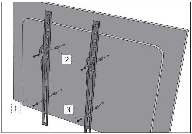 SHARP 43BL2EA 43-Inch 4K Ultra HD Android TV User Manual - Wall mounting the TV