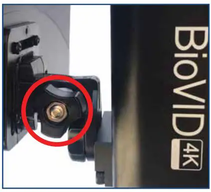 JorVet MKT-7.5.3-L-304.001 BioVID 4K Ultra HD Camera Instruction Manual - If you wish to adjust the viewing angle of the monitor