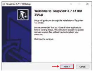 JorVet MKT-7.5.3-L-304.001 BioVID 4K Ultra HD Camera Instruction Manual - Next, click “Install Application