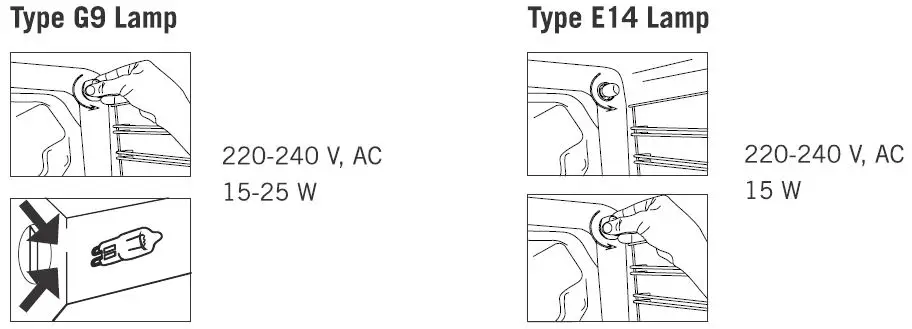 CHANGING THE OVEN LAMP
