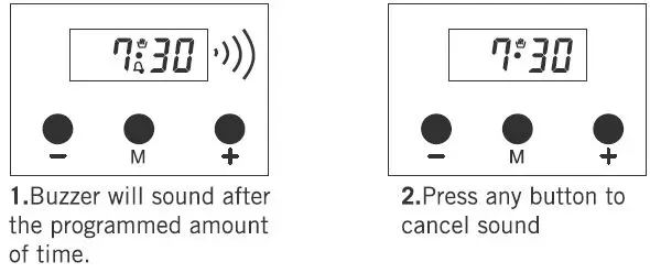 Cancelling the buzzer sound