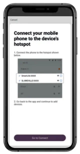 Breville Home Connect App- AP mode