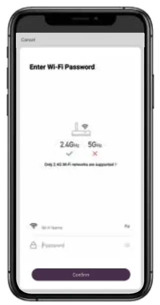 Breville Home Connect App- Enter the password 2