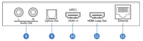 BLUSTREAM HEX100ARC-KIT V2 4K HDBaseT Extender Set - Analogue