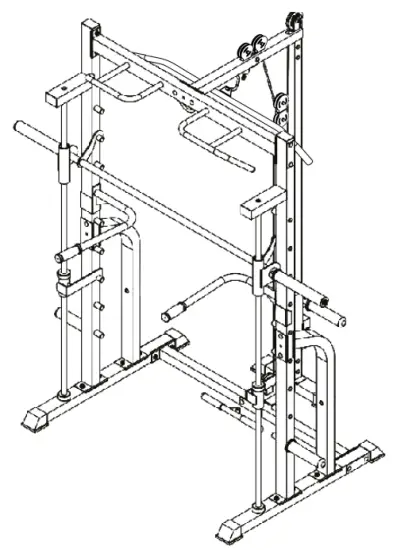 FRENCH FITNESS MSC8 Multi Smith Cable Machine