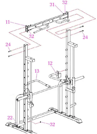 FRENCH FITNESS MSC8 Multi Smith Cable Machine - assembaly4