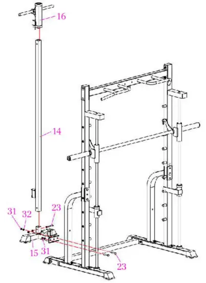 FRENCH FITNESS MSC8 Multi Smith Cable Machine - assembaly5