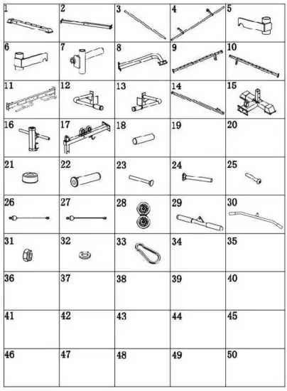 FRENCH FITNESS MSC8 Multi Smith Cable Machine - parts