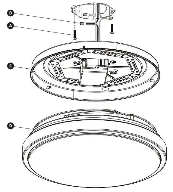 artika FM ORC BL Led Ceiling Light Fixture - STEP INSTALLATION
