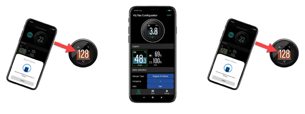 Veratron- VL Flex -52 -Instrument -with -Black -Bezel -Instruction -FIG 13