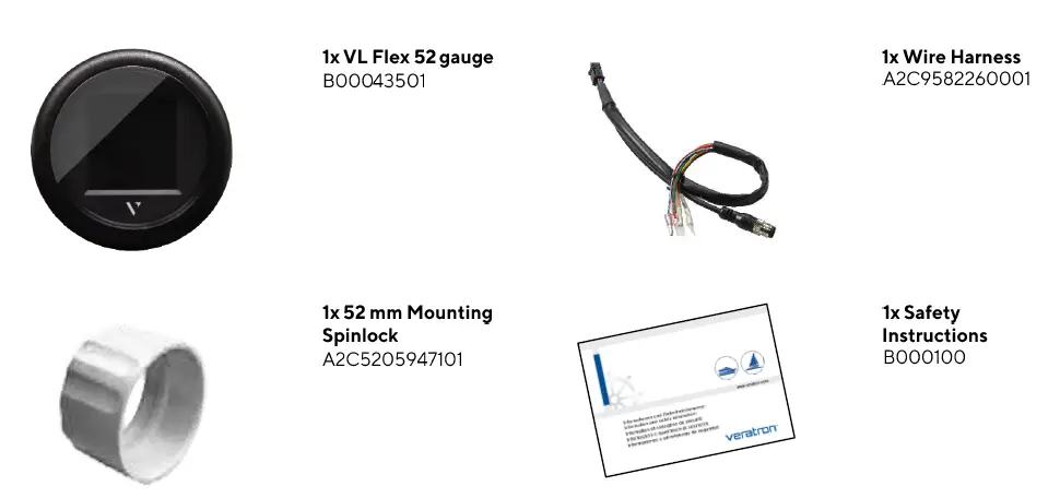 Veratron- VL Flex -52 -Instrument -with -Black -Bezel -Instruction -FIG 2