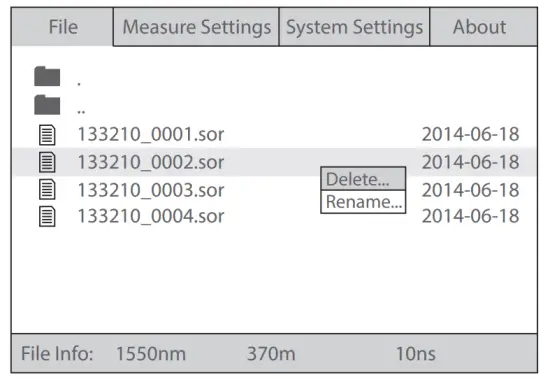 FS Fotr Series Handheld Optical Time Domain Reflectomete rfig 15