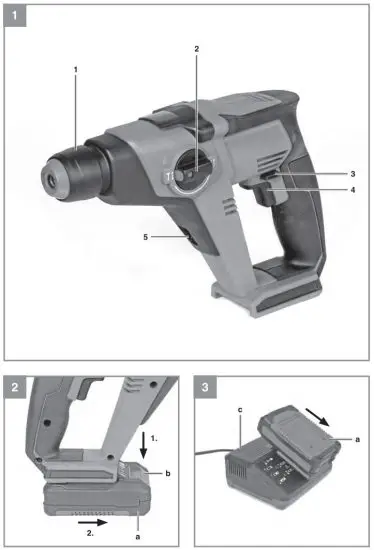 Einhell TE-HD 18 Cordless Hammer Drill - fig