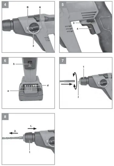 Einhell TE-HD 18 Cordless Hammer Drill - fig2