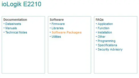 MOXA ioLogik E2200 Series Smart Ethernet Remote - Software Packages