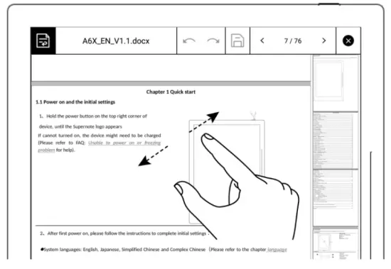 SUPERNOTE A6X Digital Note Taking Device - app15
