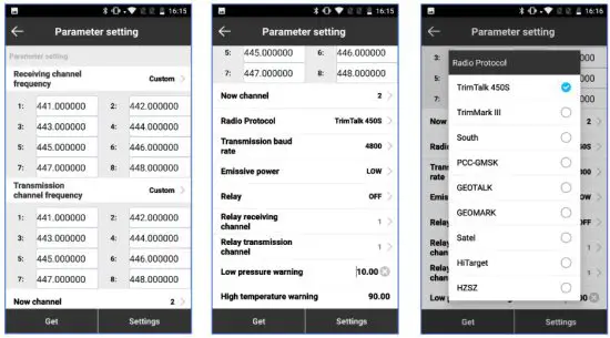 e survey TRU35 Wireless Data Transceiver - Parameter Setting